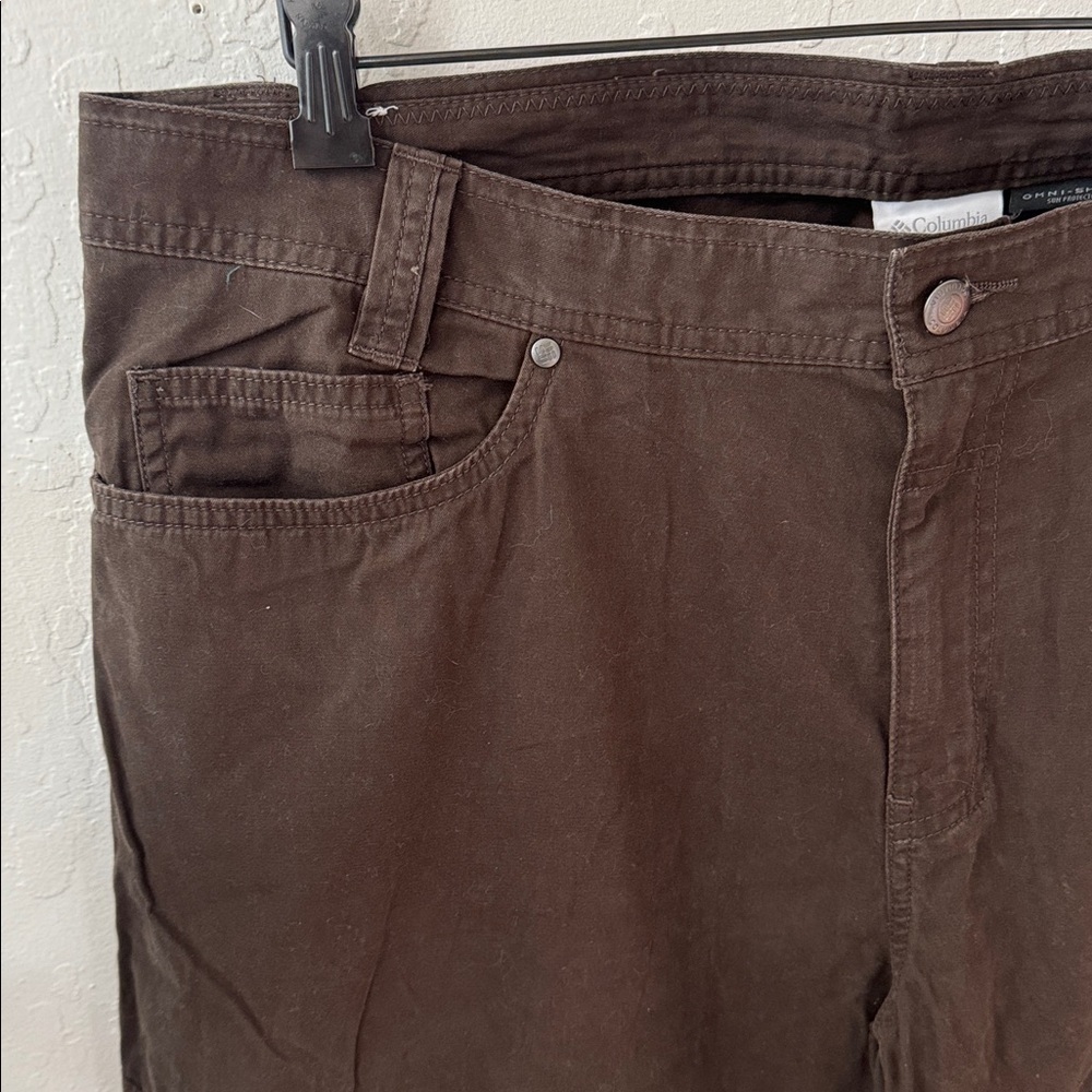 Columbia Men’s Omni Shade Sun Protection Brown Outdoor Pants 38x32 - Picture 3 of 5